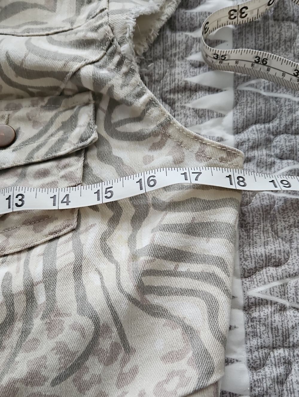 Denim Chopped Vest - Picture 10 of 12
